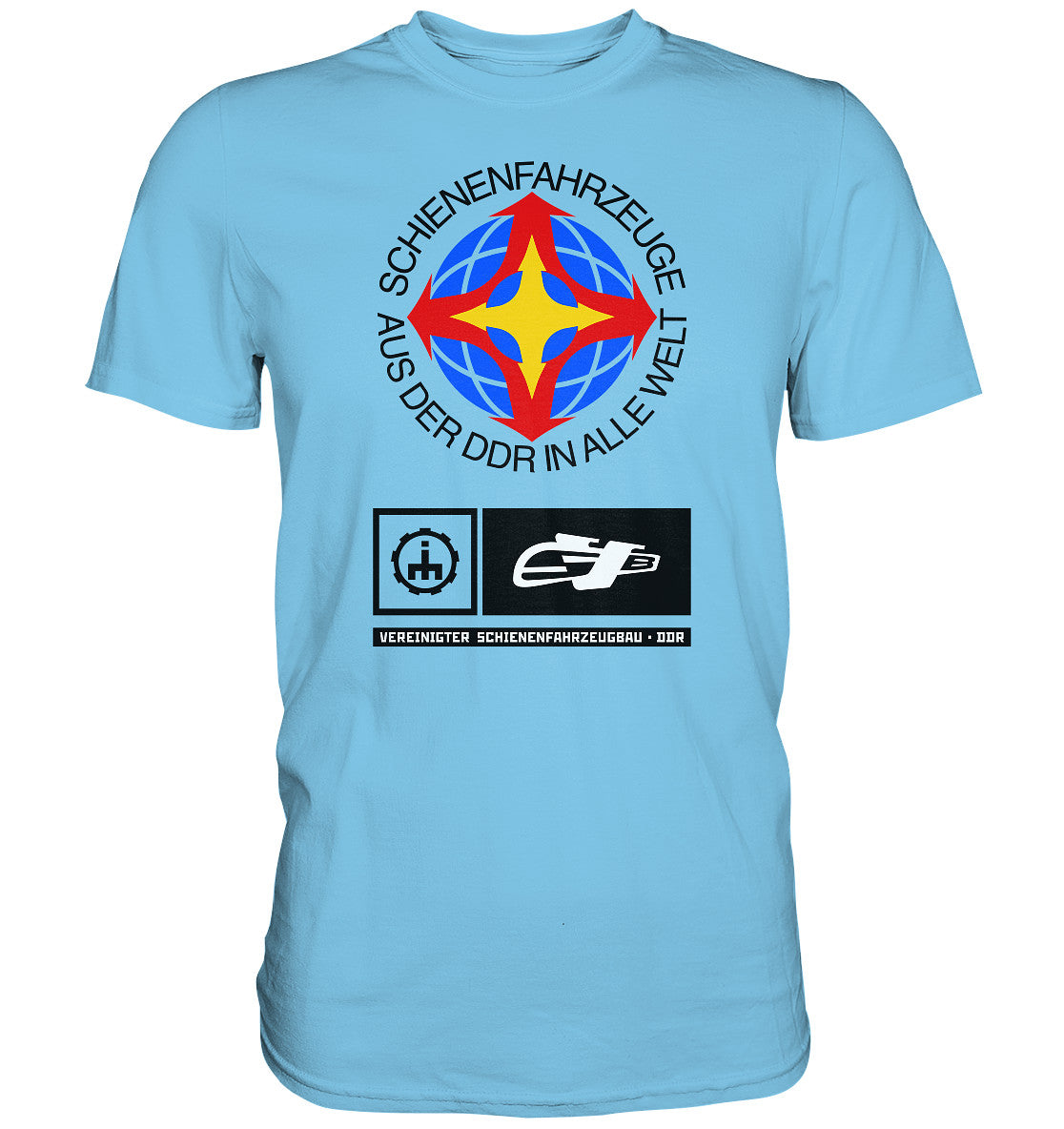 DDR Ostalgie Shirt Unisex • VEREINIGTER SCHIENENFAHRZEUGBAU DDR