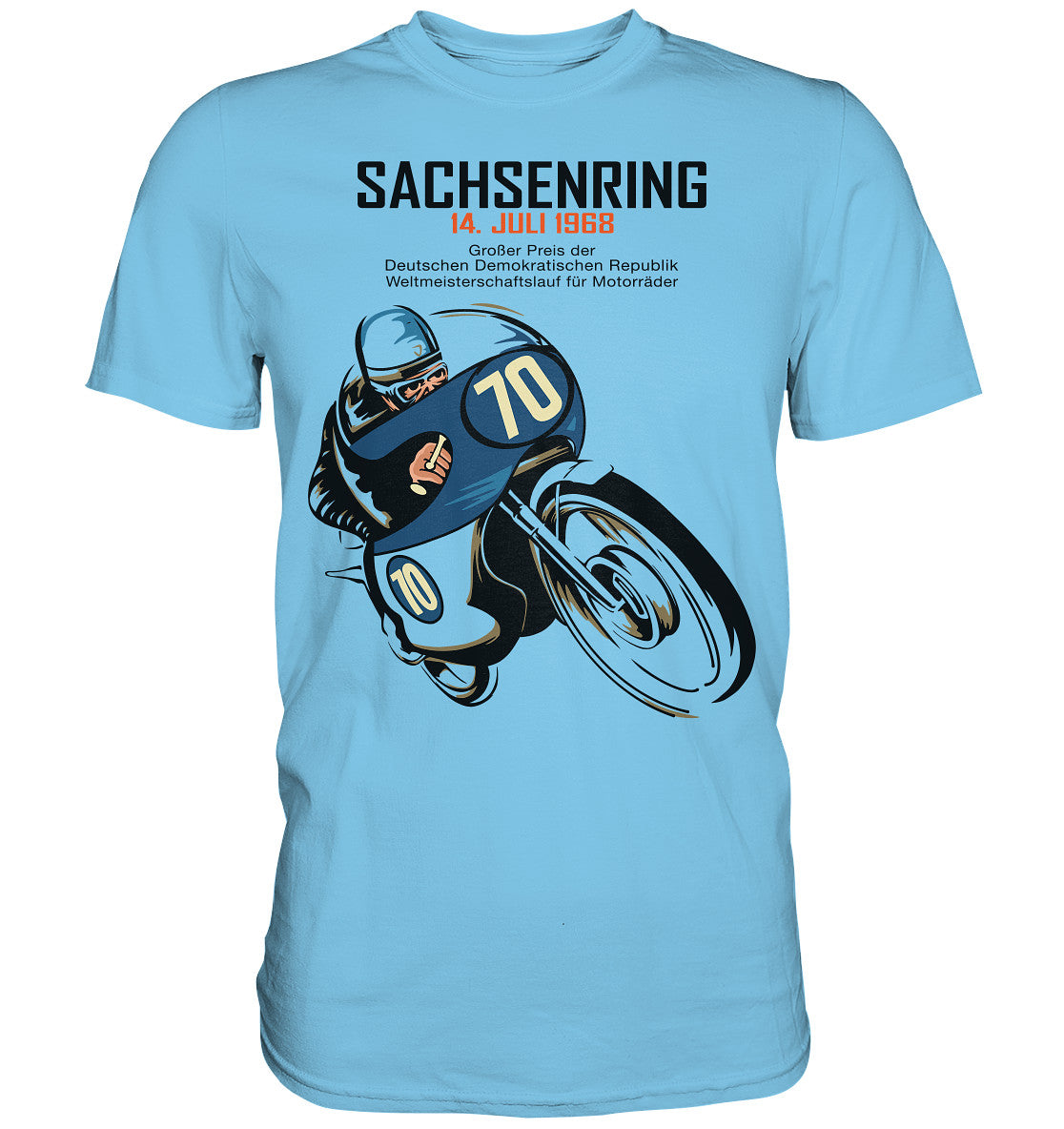 DDR Ostalgie Shirt Unisex • SACHSENRING 1968 - GROSSER PREIS DER DDR