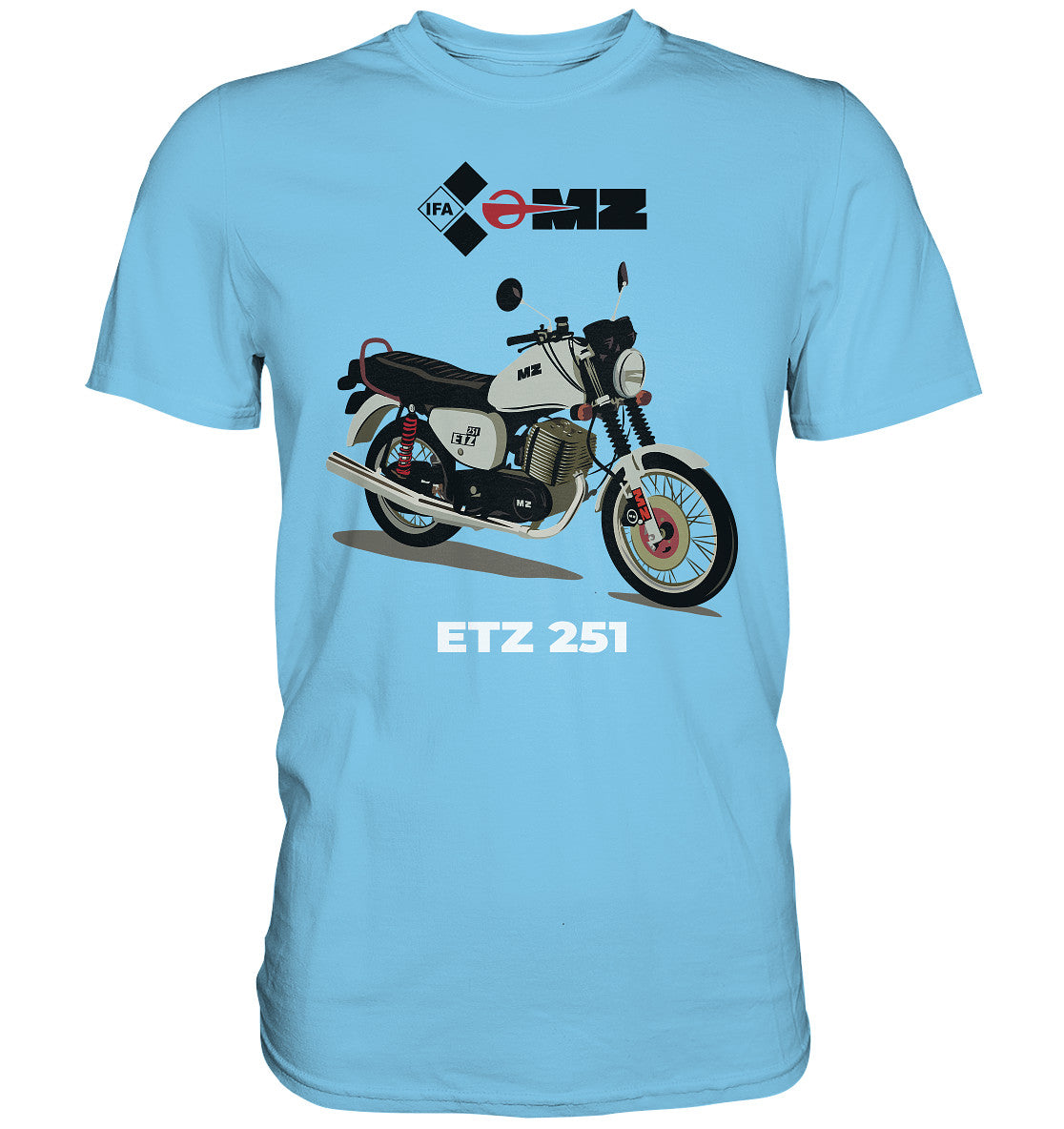 DDR Ostalgie Shirt Unisex • MZ ETZ 251 - ORIGINALWERBUNG