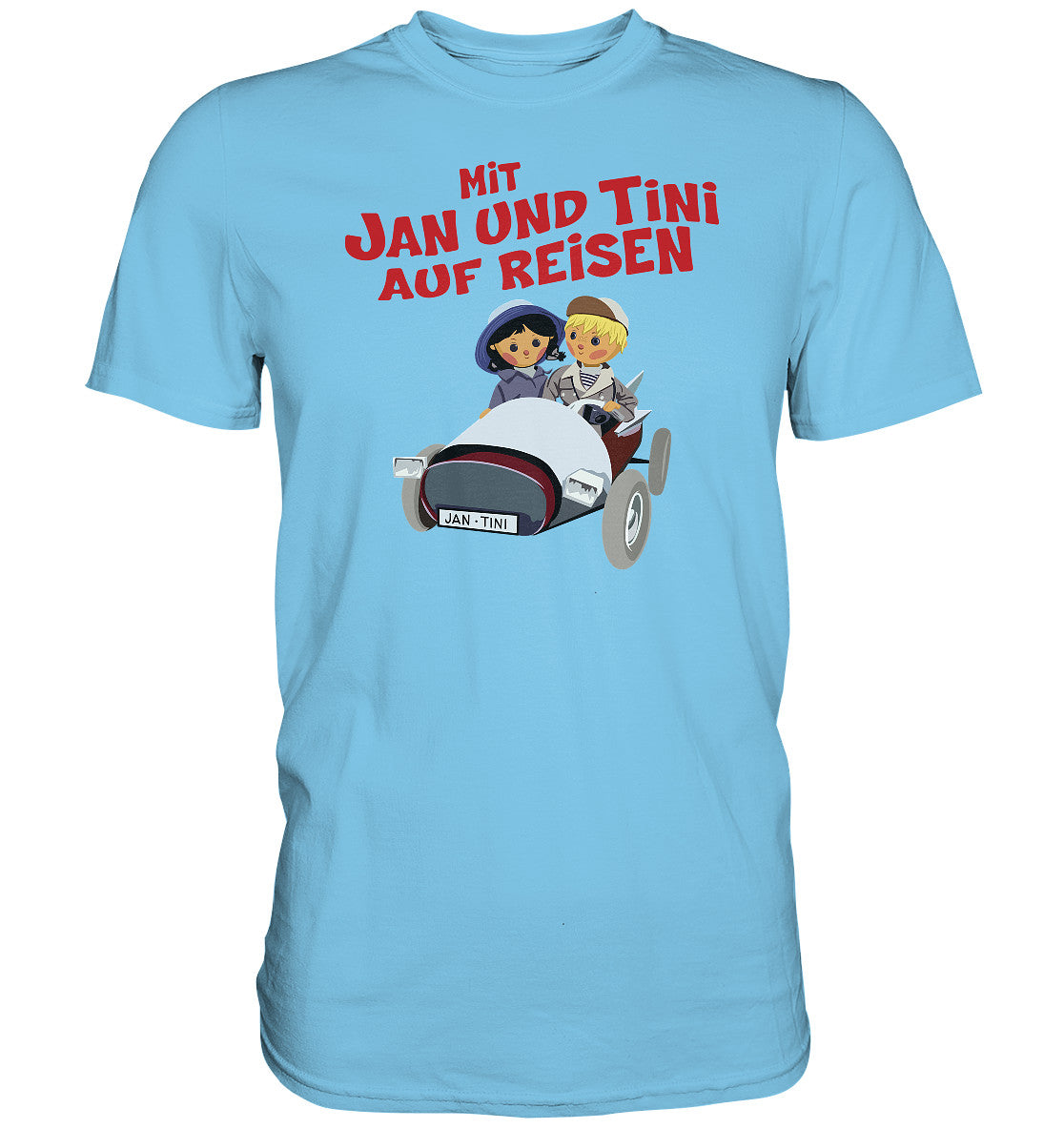 DDR Ostalgie Shirt Unisex • MIT JAN UND TINI AUF REISEN