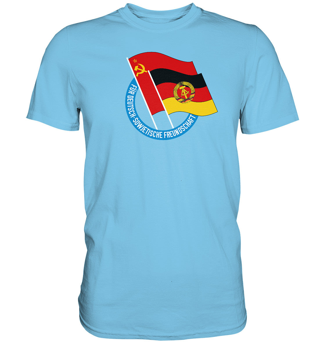 DDR Ostalgie Shirt Unisex • DEUTSCH SOWJETISCHE FREUNDSCHAFT - dunkel