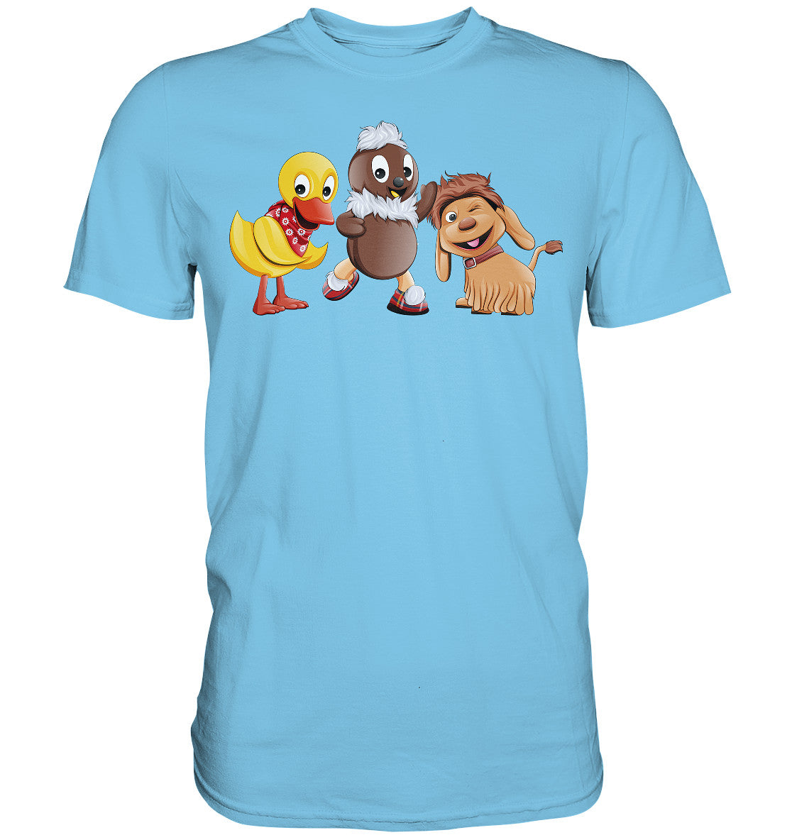 DDR Ostalgie Shirt Unisex • UNSER SANDMÄNNCHEN - PITTI, MOPPI & SCHNATTERINCHEN