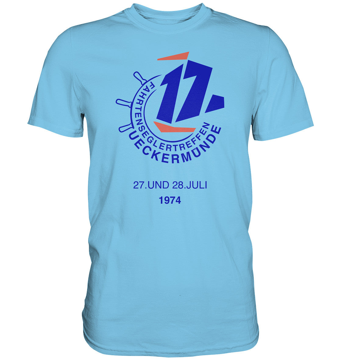 DDR Ostalgie Shirt Unisex • FAHRTENSEGLERTREFFEN UCKERMÜNDE 1974 - hell