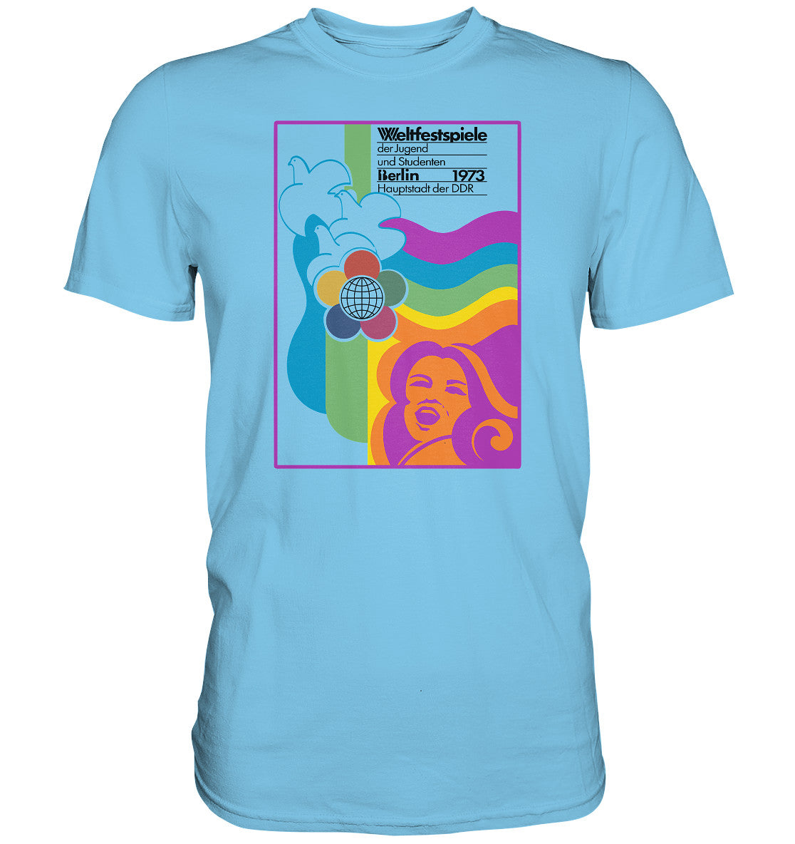 DDR Ostalgie Shirt Unisex • WELTFESTSPIELE BERLIN, DDR 1973