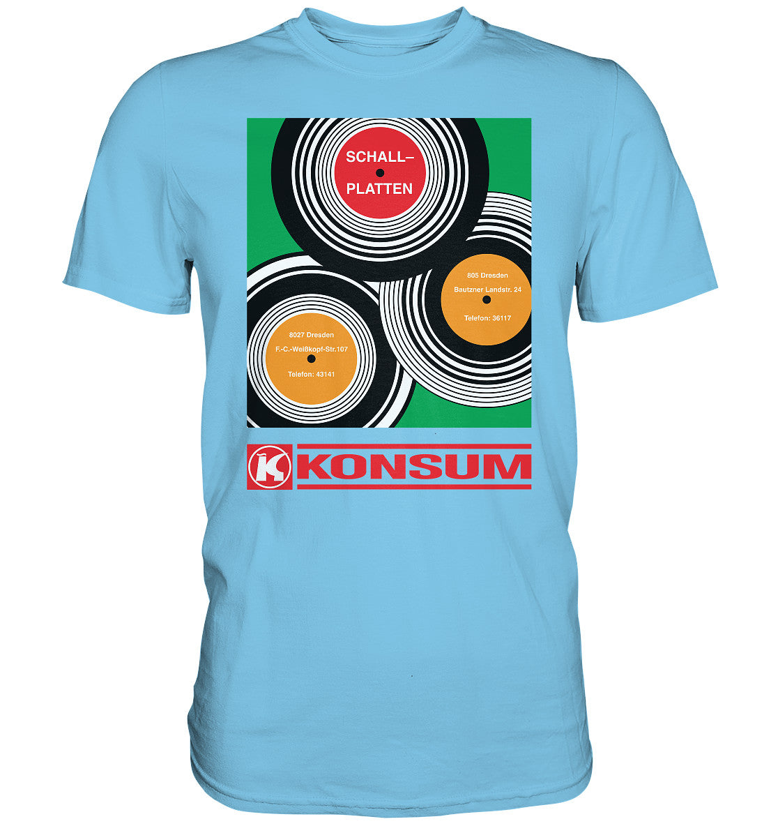PREMIUM SHIRT UNISEX • KONSUM SCHALLPLATTEN DRESDEN