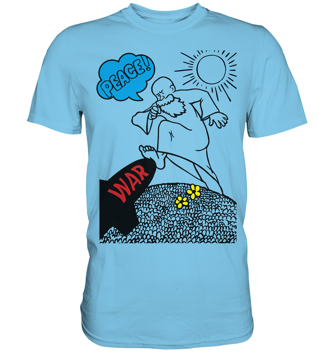 DDR Ostalgie Shirt Unisex • PEACE & WAR (ORIGINAL DDR-PLAKAT)