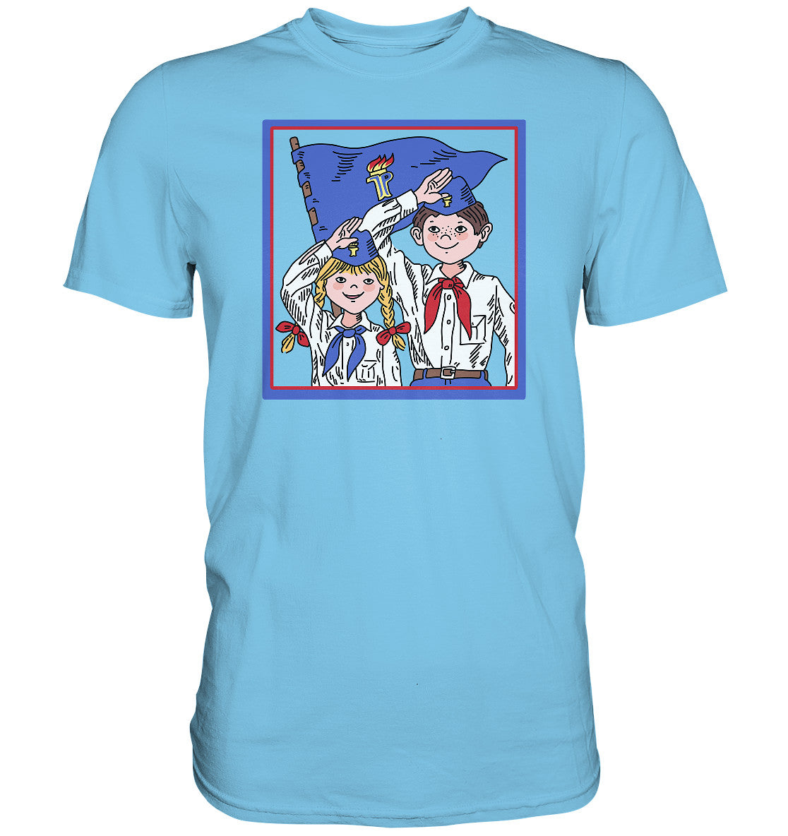 PREMIUM SHIRT UNISEX • JUNGE PIONIERE - ORIGINAL ILLUSTRATION