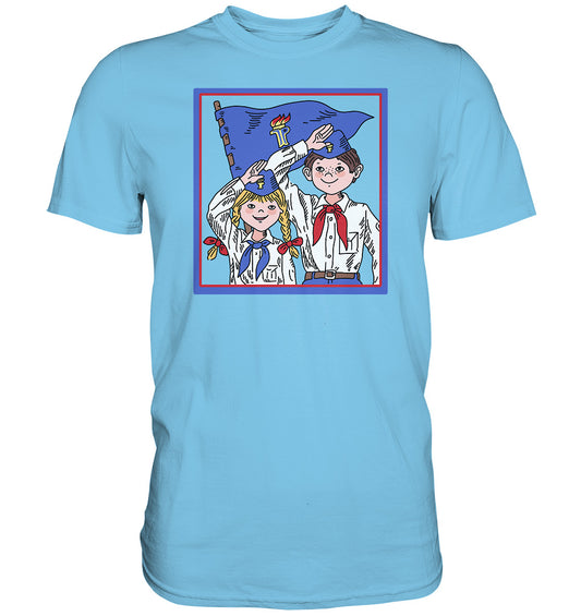 DDR Ostalgie Shirt Unisex • JUNGE PIONIERE - ORIGINAL ILLUSTRATION