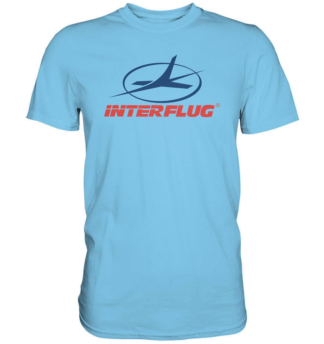 DDR Ostalgie Shirt Unisex • DDR INTERFLUG LOGO