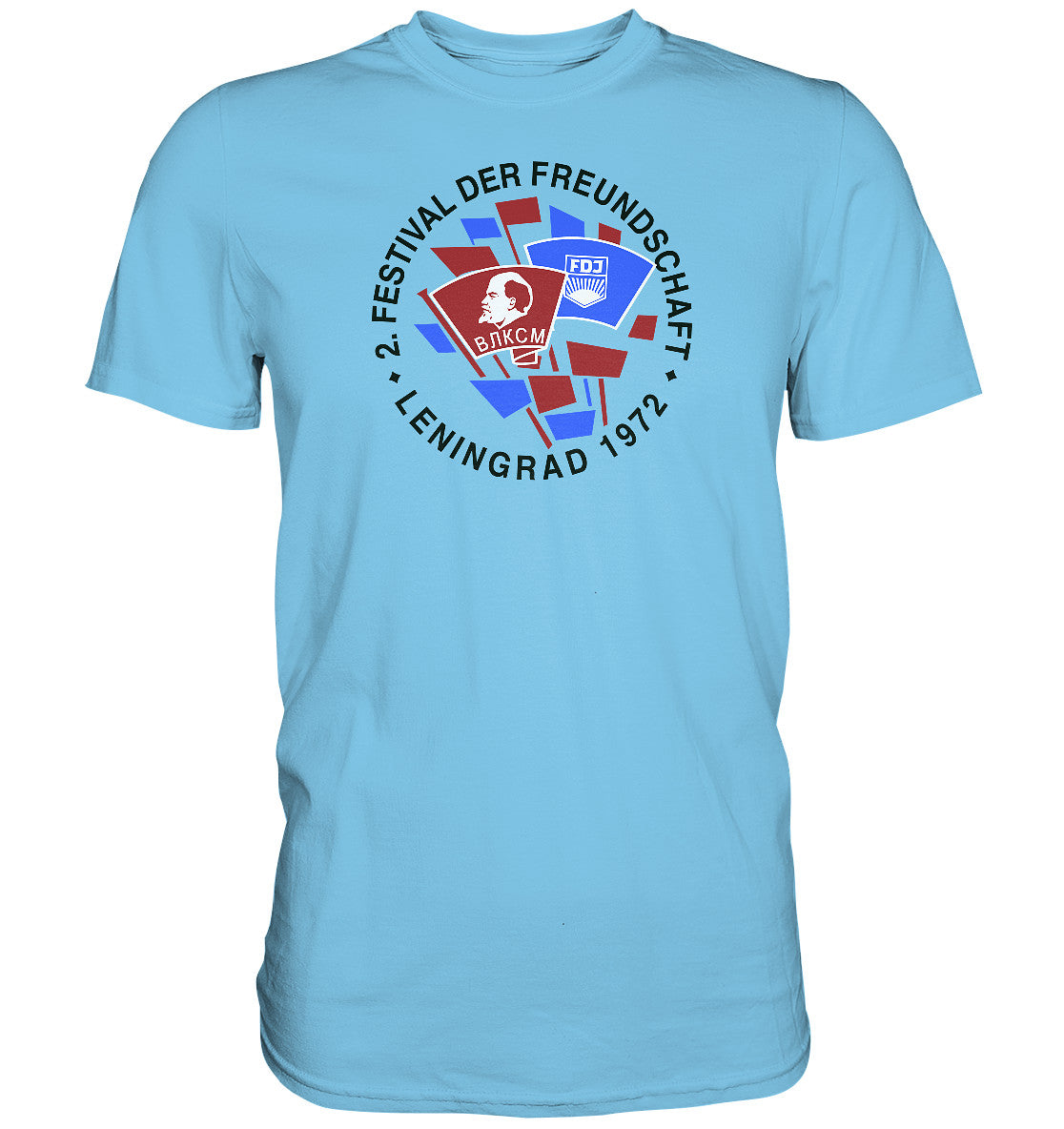 DDR Ostalgie Shirt Unisex • 2. FESTIVAL DER FREUNDSCHAFT - LENINGRAD