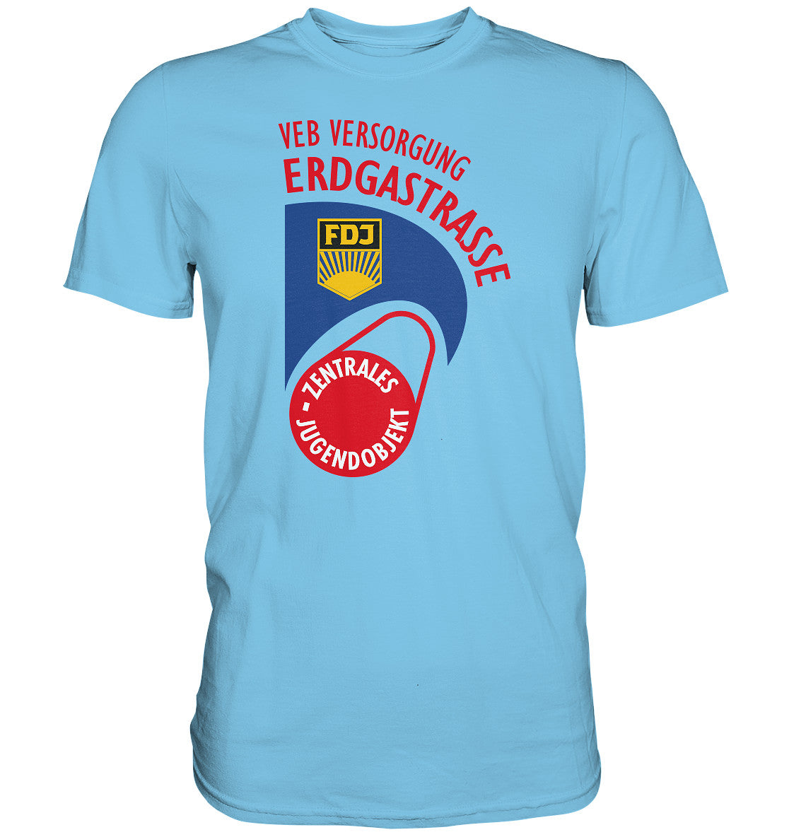 DDR Ostalgie Shirt Unisex • VEB VERSORGUNG ERDGASTRASSE