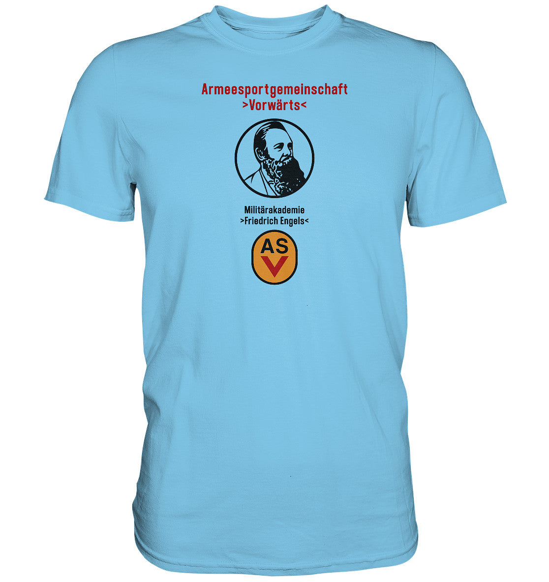 DDR Ostalgie Shirt Unisex • ASV MILITÄRAKADEMIE FRIEDRICH ENGELS