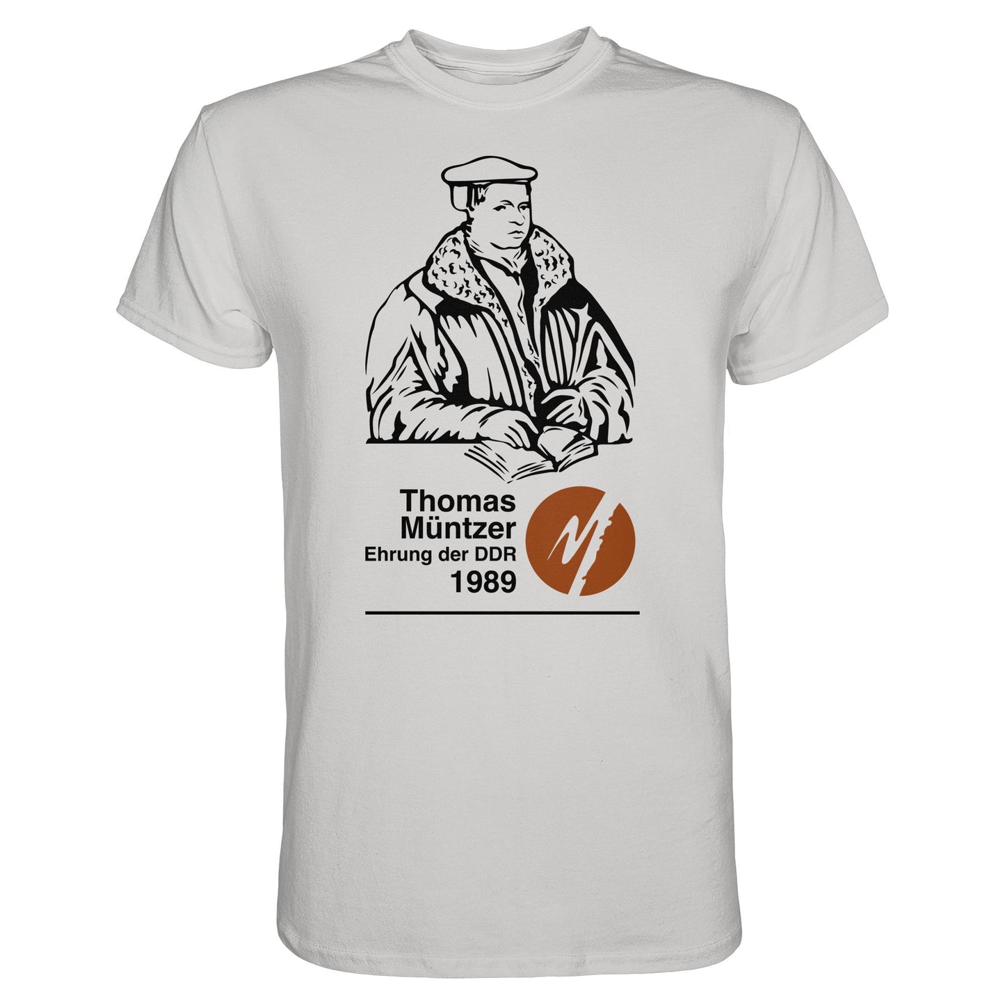 DDR Ostalgie Shirt Unisex • THOMAS MÜNTZER - EHRUNG DER DDR 1990