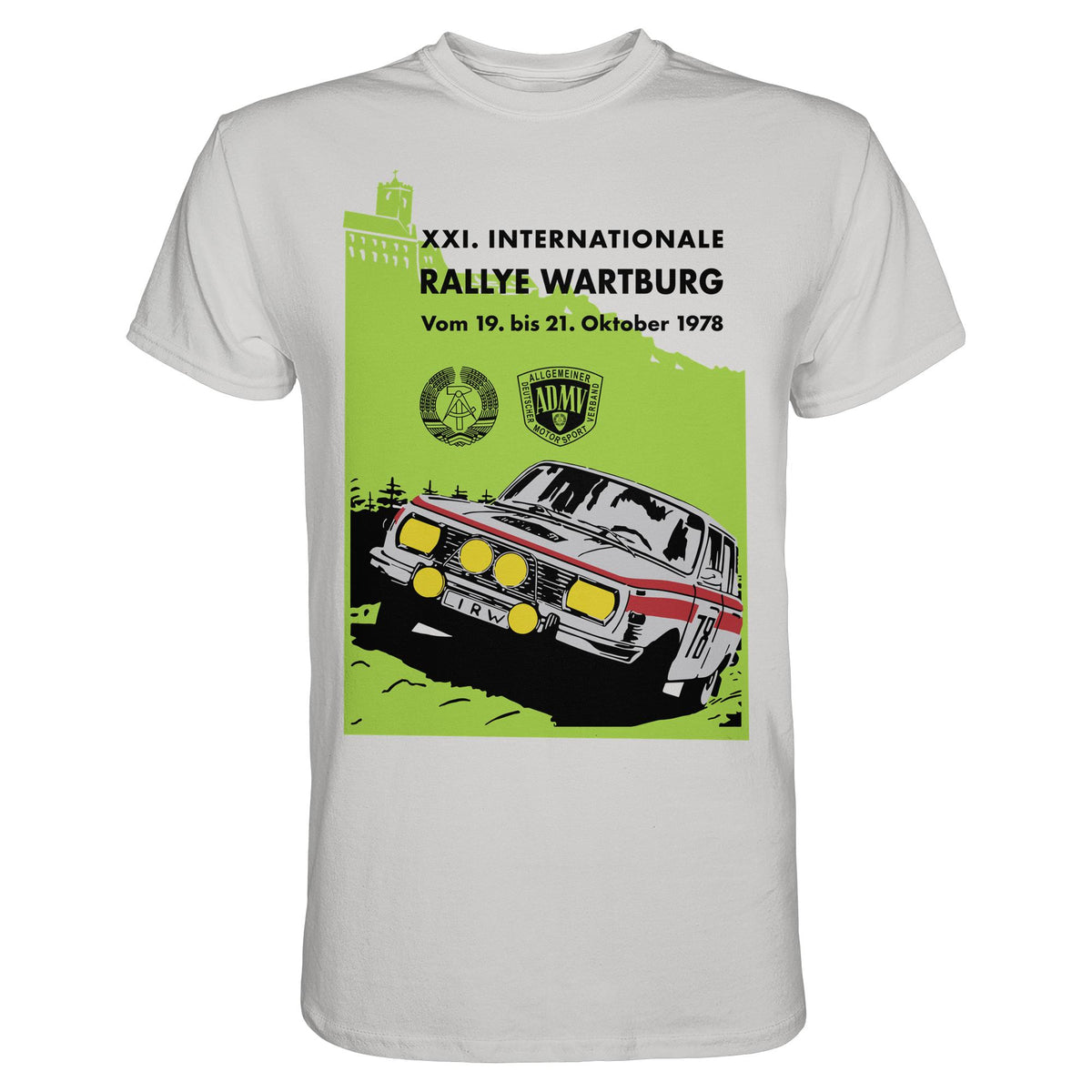 DDR Ostalgie Shirt Unisex • INTERNATIONALE RALLYE WARTBURG - 1978