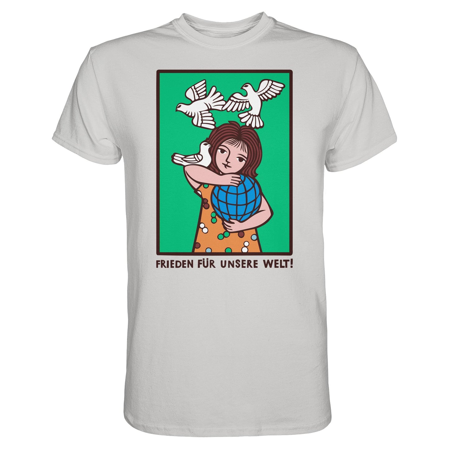 DDR Ostalgie Shirt Unisex • FRIEDEN FÜR UNSERE WELT! (DDR-ORIGINAL-PLAKAT)