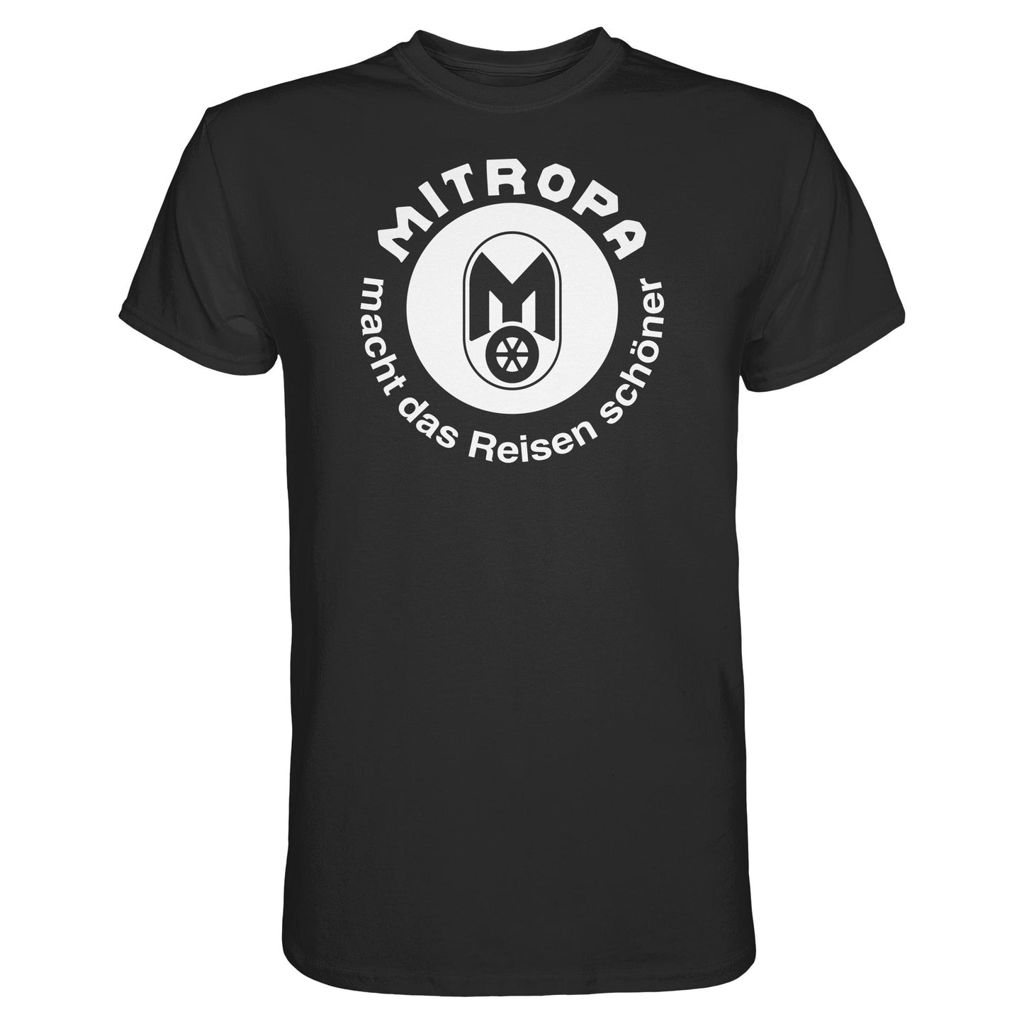 DDR Ostalgie Shirt Unisex • MITROPA MACHT DAS REISEN SCHÖNER - dunkel