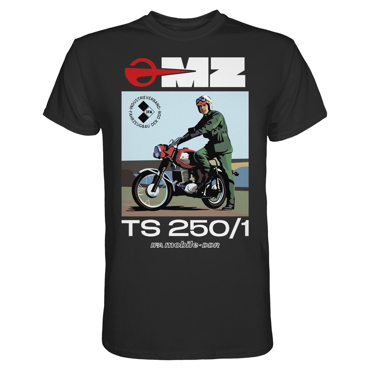 DDR Ostalgie Shirt Unisex • MZ TS 250 (ORIGINAL DDR-PLAKAT)