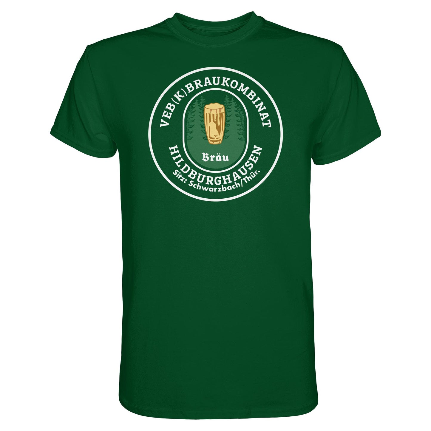 DDR Ostalgie Shirt Unisex • VEB BRAUKOMBINAT HILDBURGHAUSEN BIER