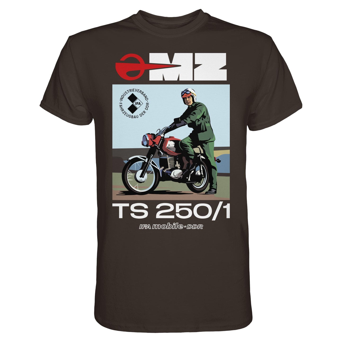 DDR Ostalgie Shirt Unisex • MZ TS 250 (ORIGINAL DDR-PLAKAT)