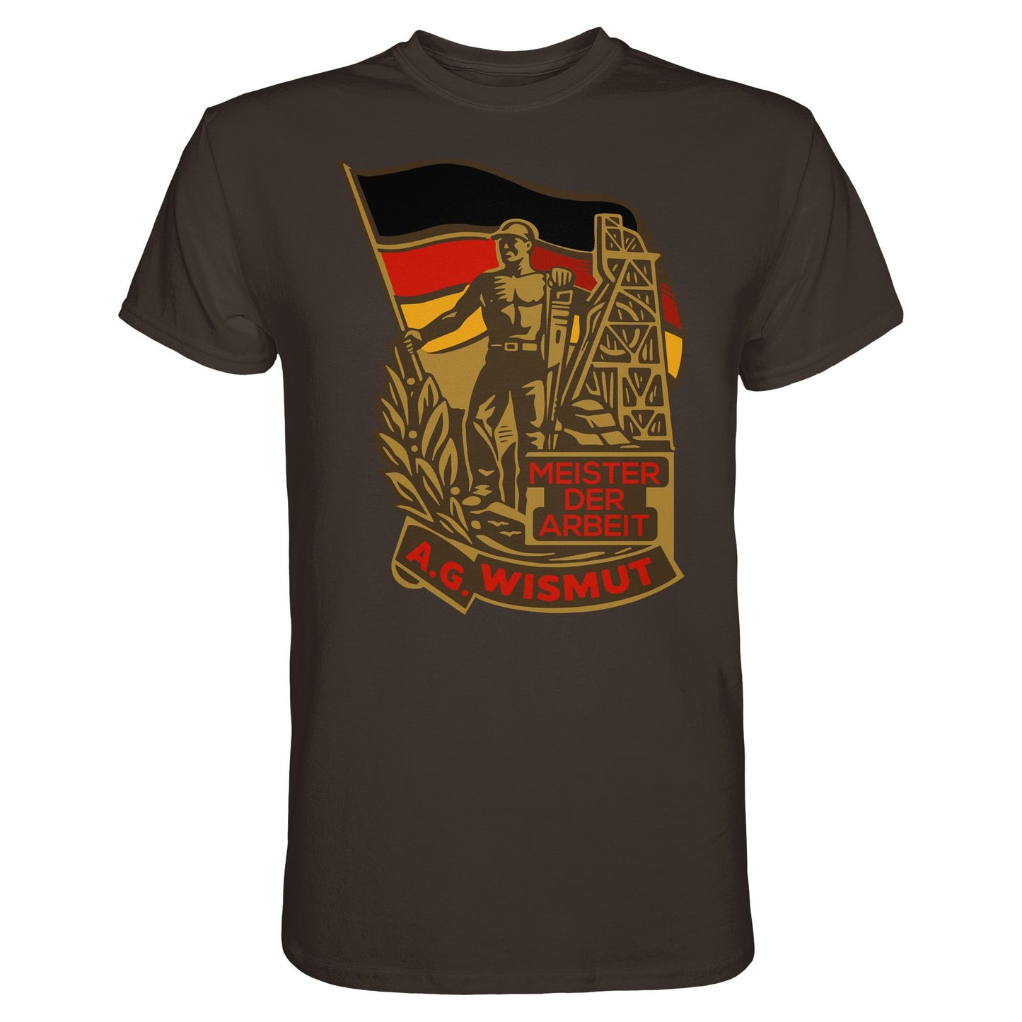 DDR Ostalgie Shirt Unisex • WISMUT - MEISTER DER ARBEIT