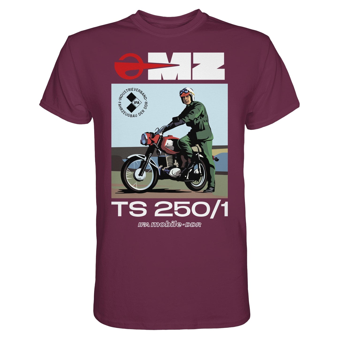 DDR Ostalgie Shirt Unisex • MZ TS 250 (ORIGINAL DDR-PLAKAT)