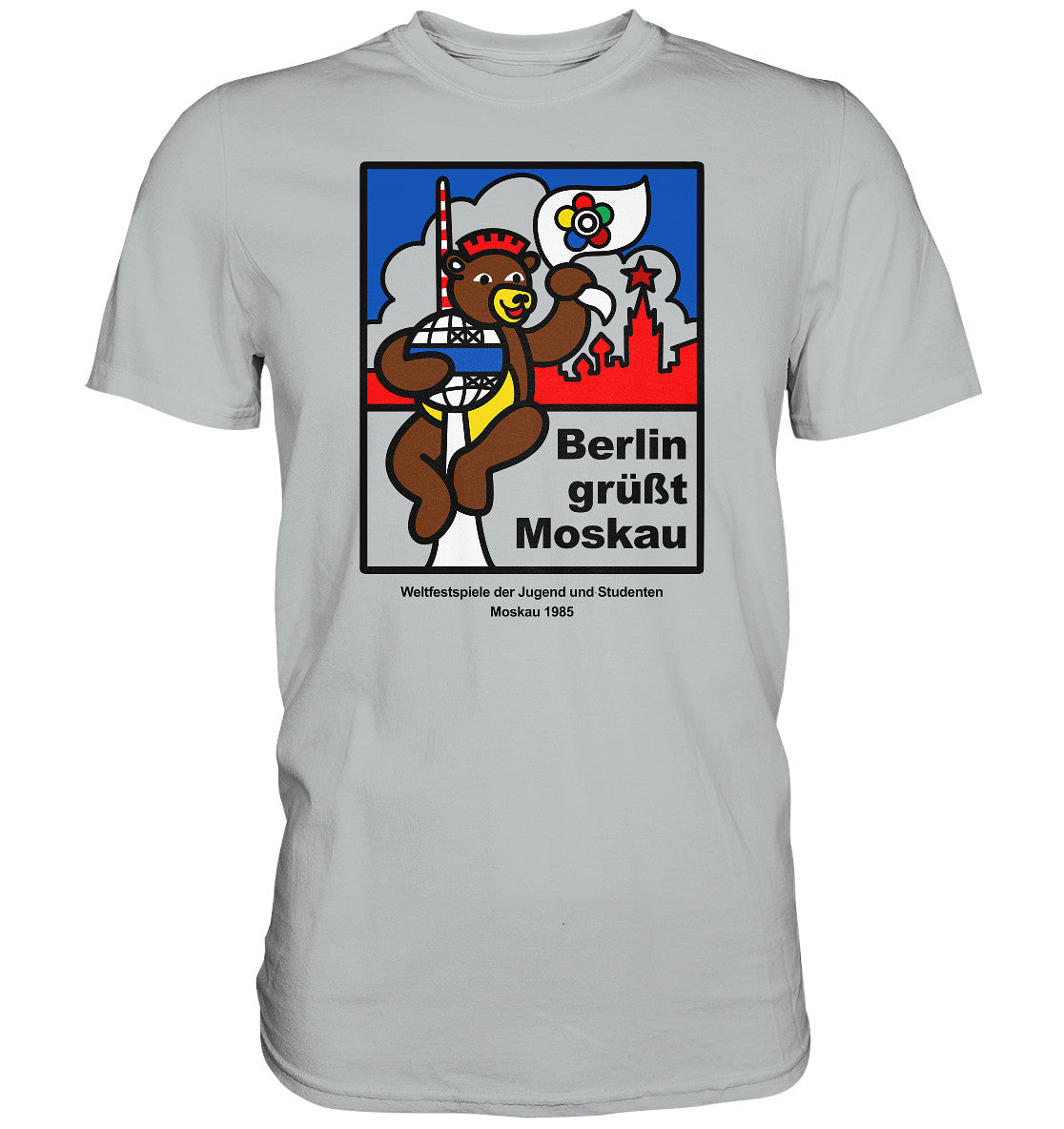 DDR Ostalgie Shirt Unisex • WELTFESTSPIELE DER JUGEND, MOSKAU 1985