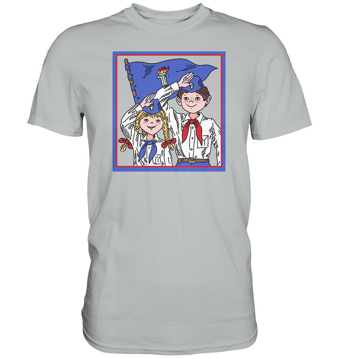 PREMIUM SHIRT UNISEX • JUNGE PIONIERE - ORIGINAL ILLUSTRATION