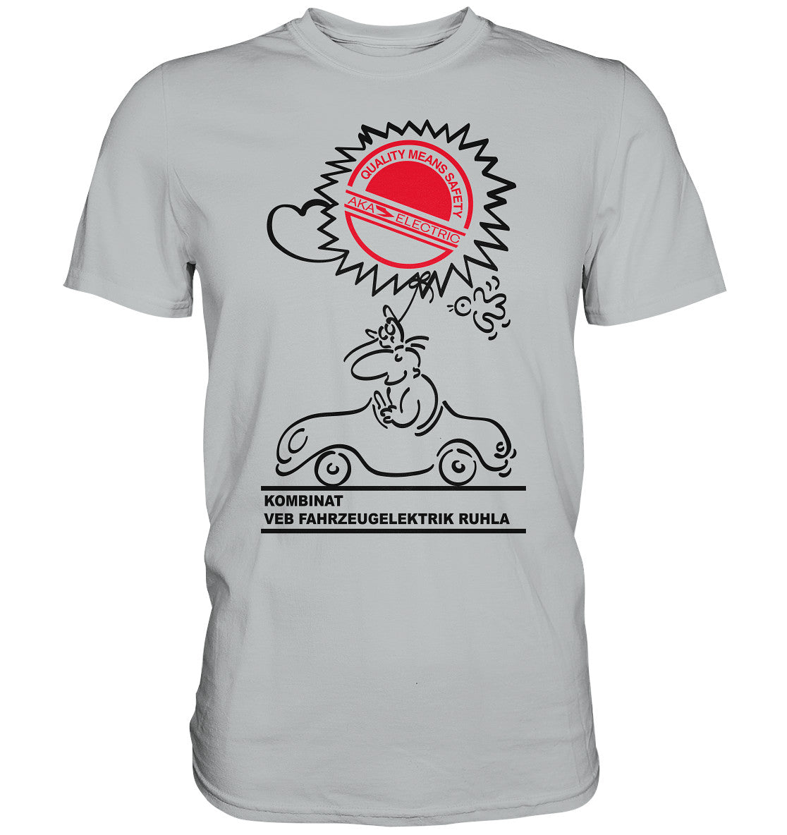 DDR Ostalgie Shirt Unisex • AKA ELEKTRIK - VEB FAHRZEUGELEKTRIK RUHLA