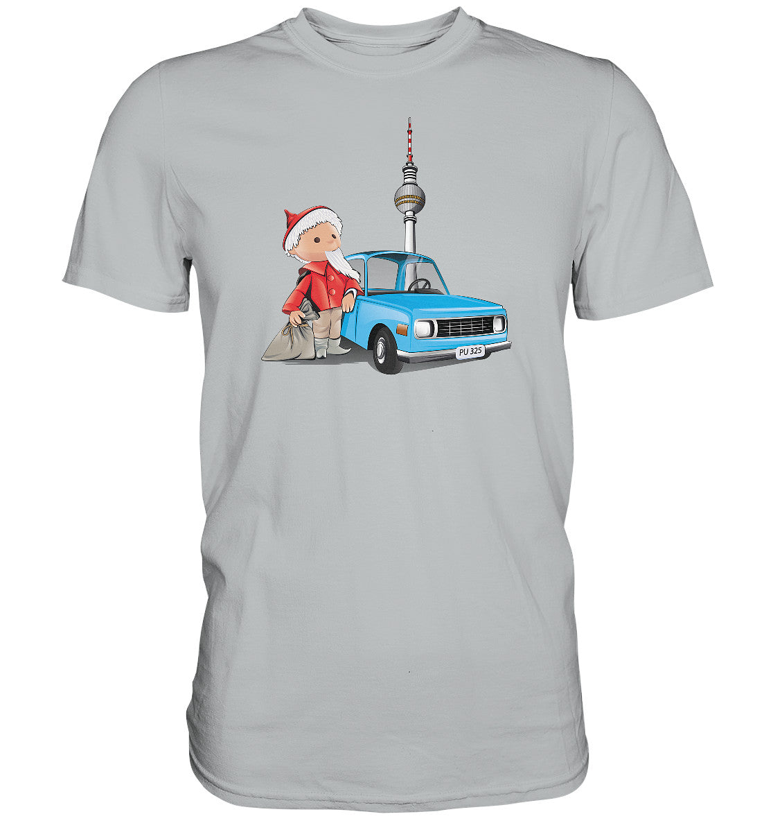 DDR Ostalgie Shirt Unisex • UNSER SANDMÄNNCHEN - MIT WARTBURG IN BERLIN (PU-325)