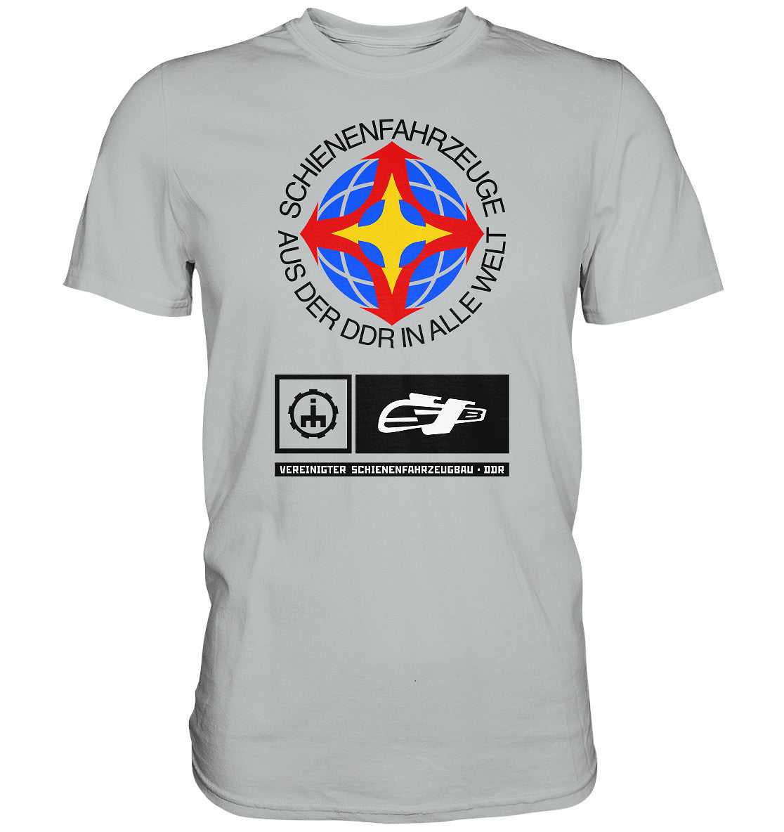 DDR Ostalgie Shirt Unisex • VEREINIGTER SCHIENENFAHRZEUGBAU DDR