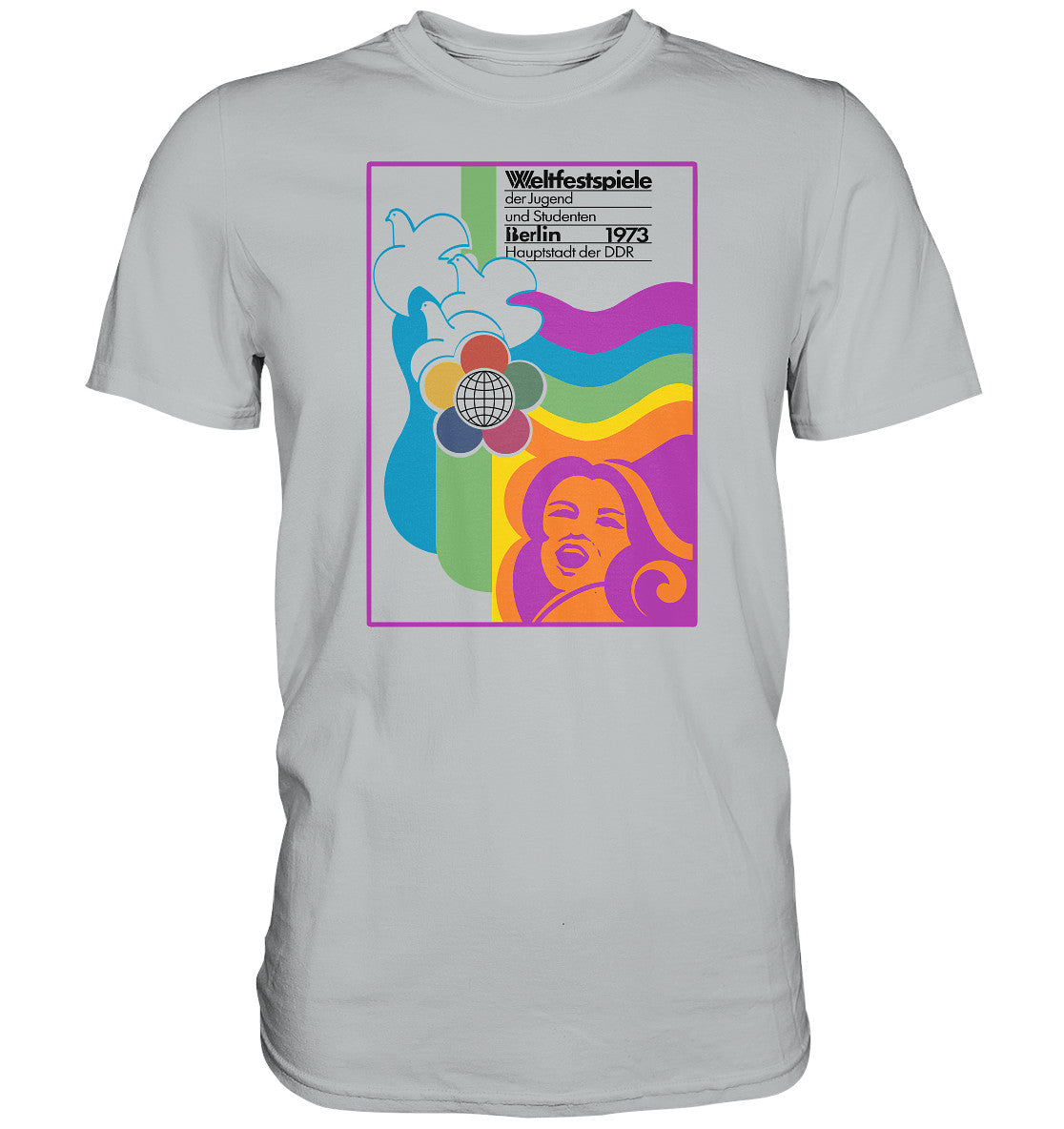 DDR Ostalgie Shirt Unisex • WELTFESTSPIELE BERLIN, DDR 1973