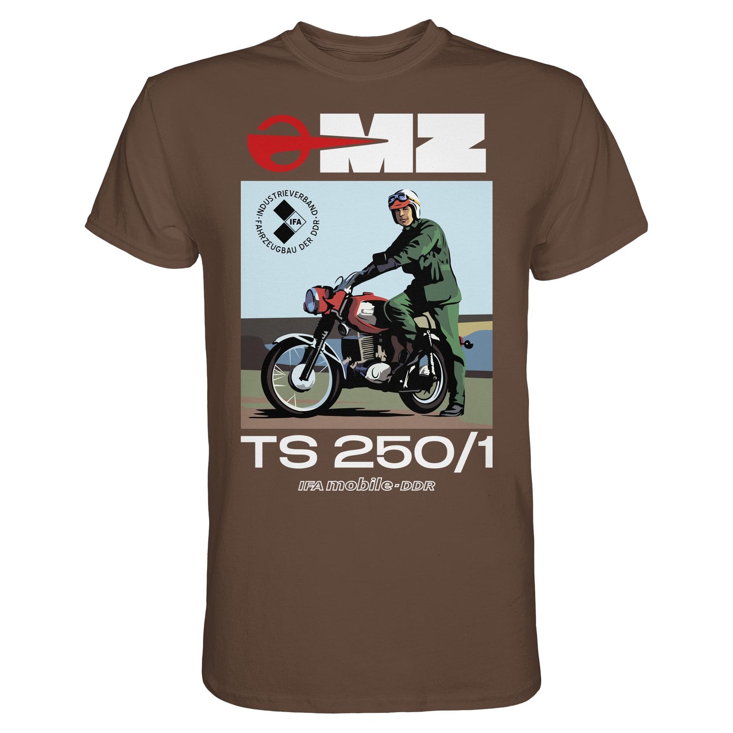 DDR Ostalgie Shirt Unisex • MZ TS 250 (ORIGINAL DDR-PLAKAT)