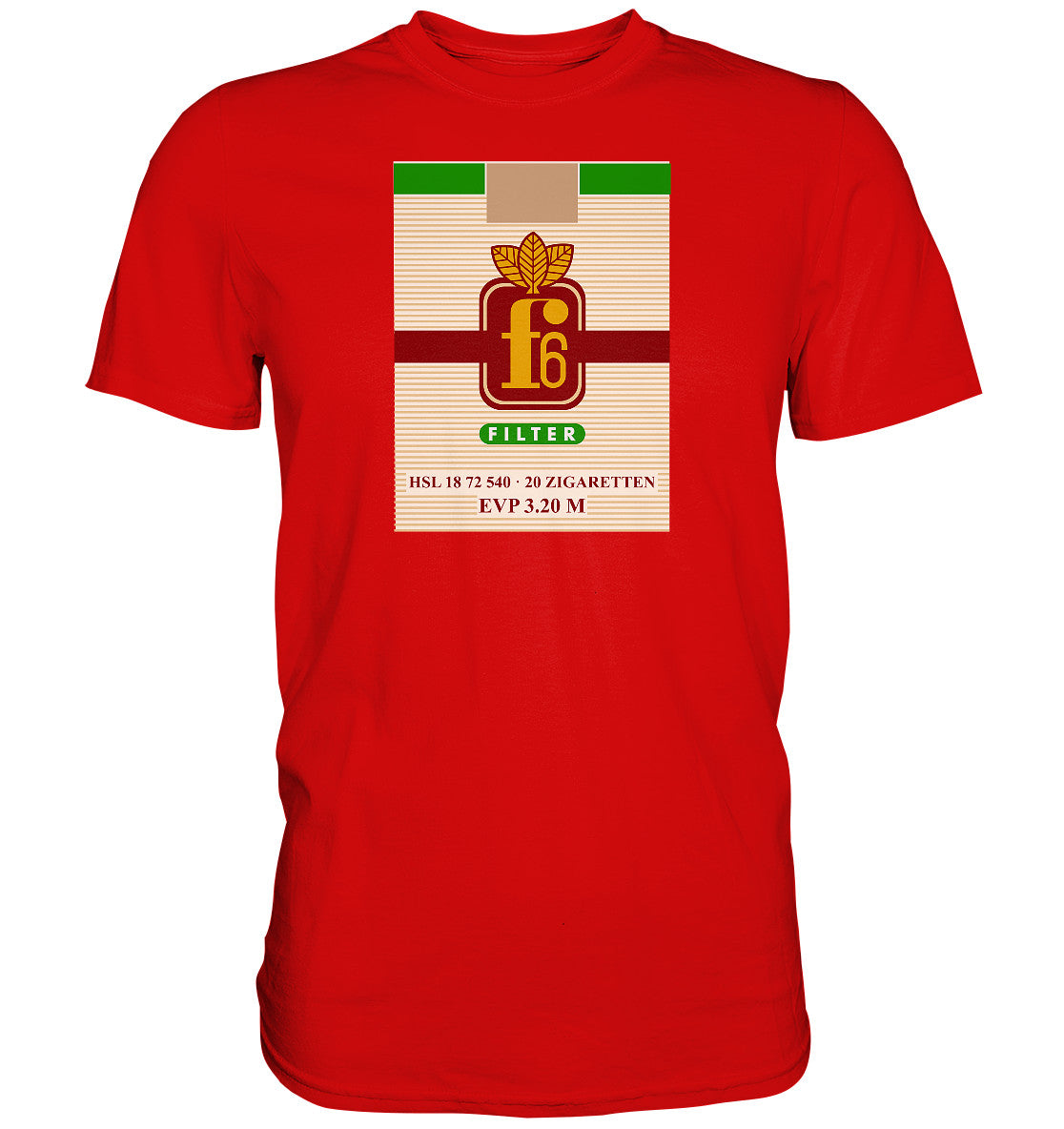 DDR Ostalgie Shirt Unisex • F6 FILTER ZIGARETTEN
