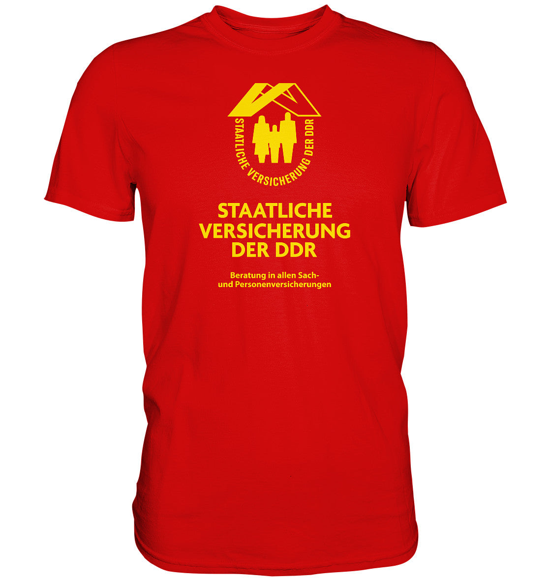 DDR Ostalgie Shirt Unisex • STAATLICHE VERSICHERUNG DER DDR