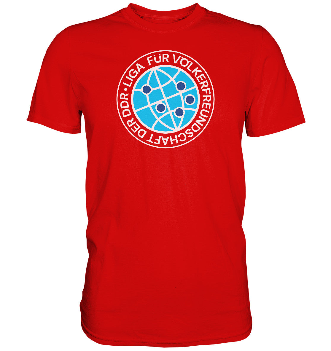 DDR Ostalgie Shirt Unisex • LIGA FÜR VÖLKERFREUNDSCHAFT DER DDR