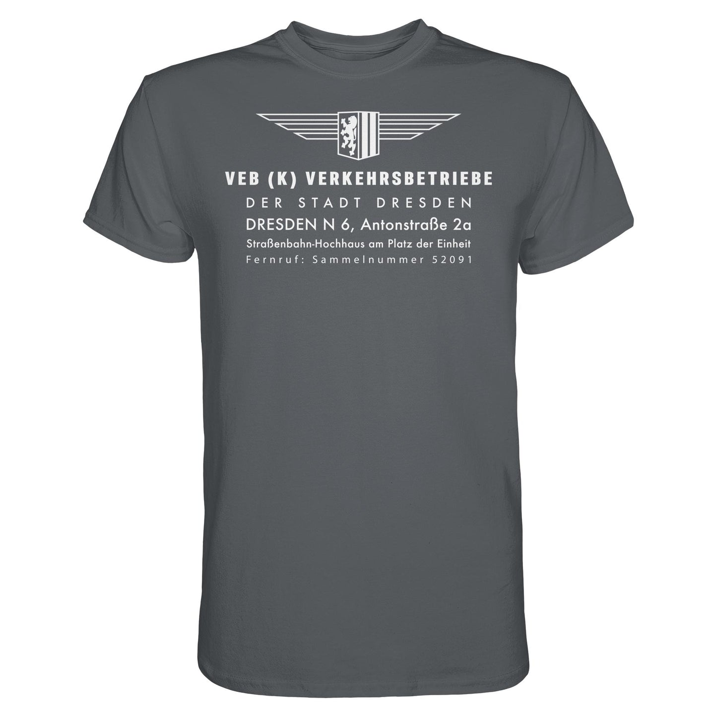 DDR Ostalgie Shirt Unisex • VEB VERKEHRSBETRIEBE DRESDEN