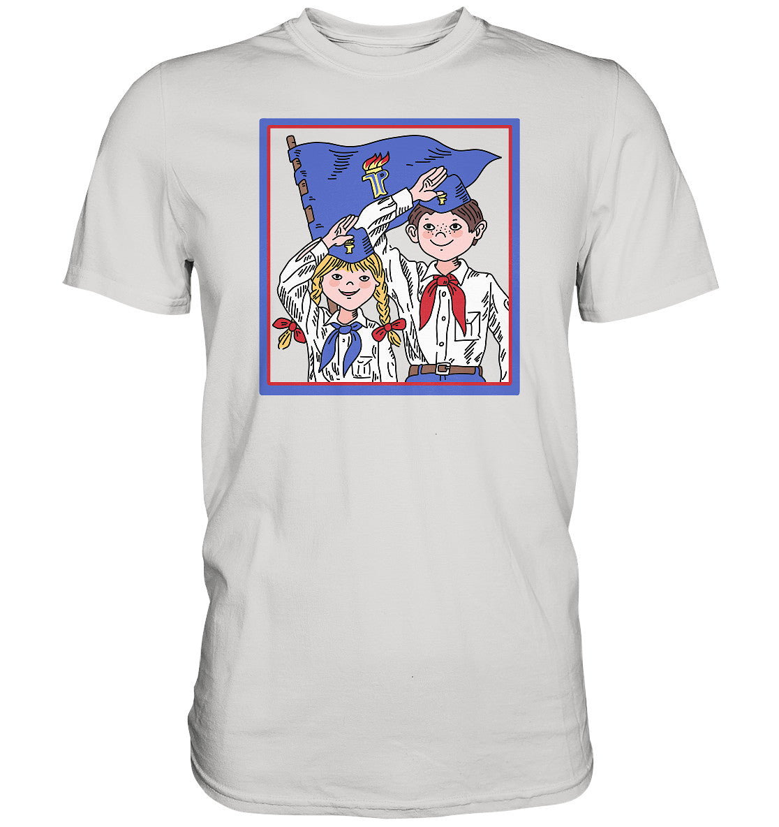 PREMIUM SHIRT UNISEX • JUNGE PIONIERE - ORIGINAL ILLUSTRATION