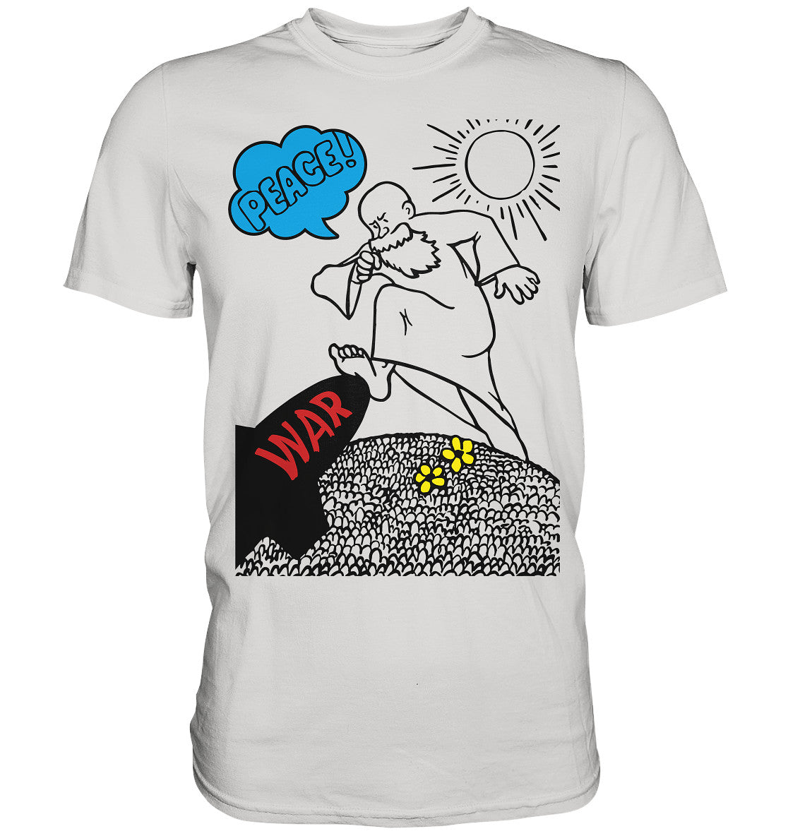 DDR Ostalgie Shirt Unisex • PEACE & WAR (ORIGINAL DDR-PLAKAT)