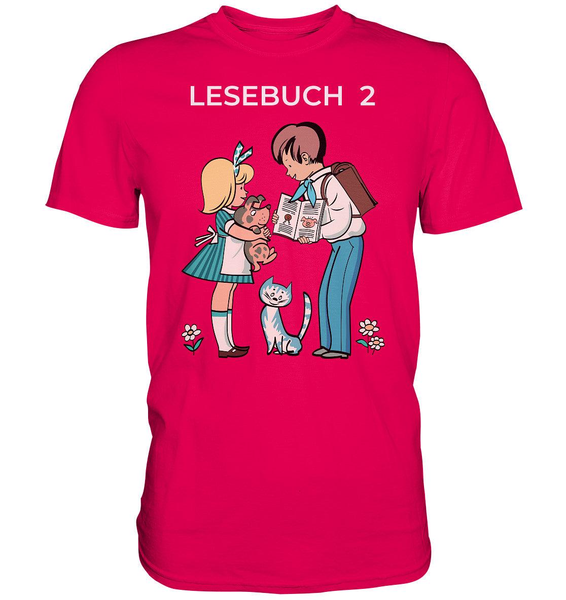 DDR Ostalgie Shirt Unisex • LESEBUCH 2. KLASSE DDR