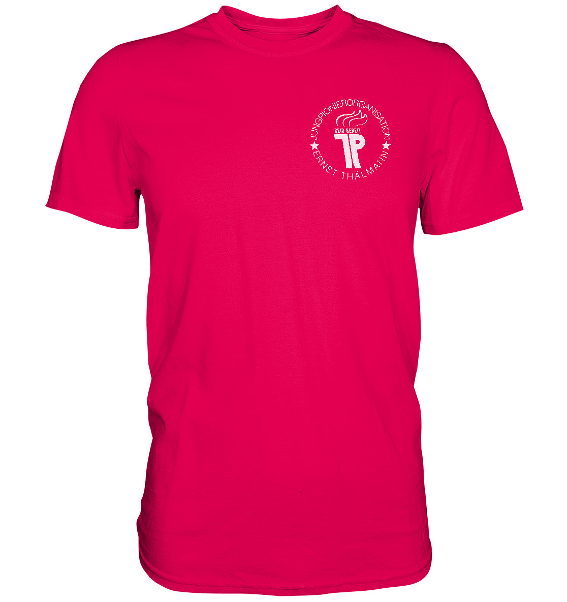 DDR Ostalgie Shirt Unisex • JUNGE PIONERE BRUST BADGE - dunkel