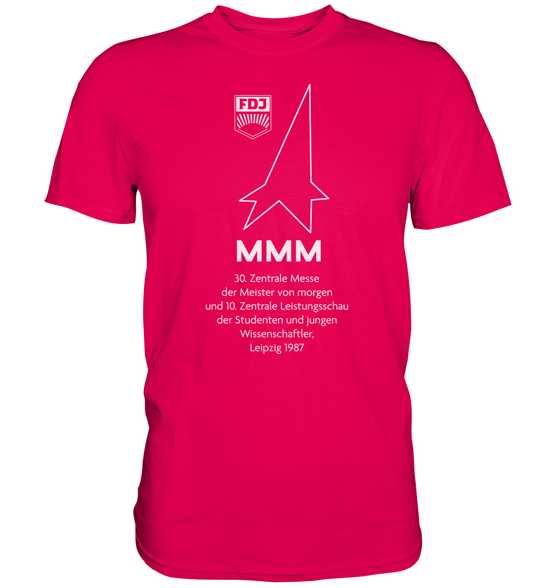 DDR Ostalgie Shirt Unisex • MESSE DER MEISTER VON MORGEN, LEIPZIG 1987