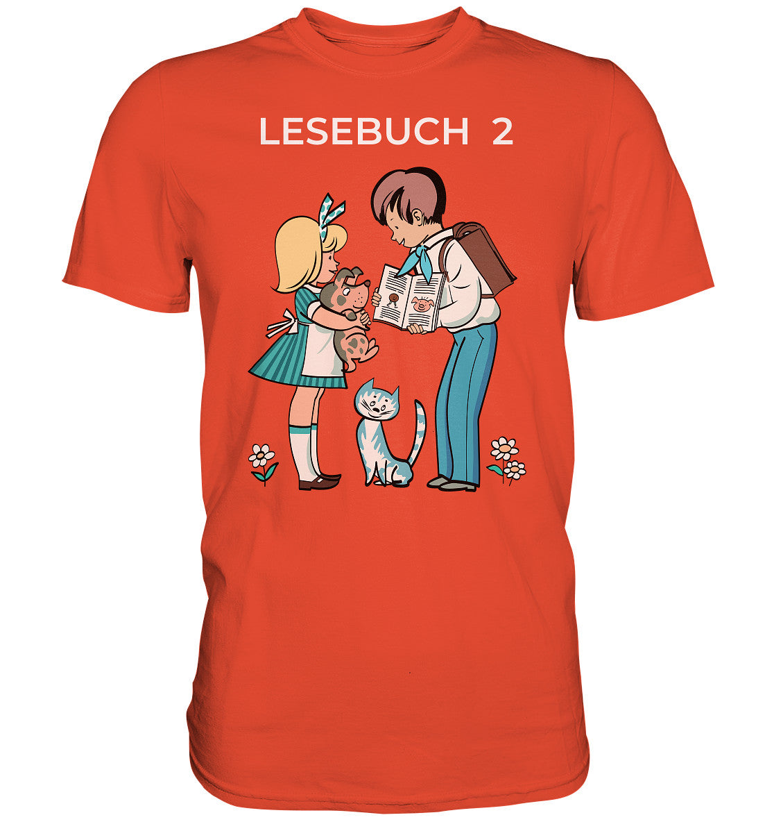 DDR Ostalgie Shirt Unisex • LESEBUCH 2. KLASSE DDR