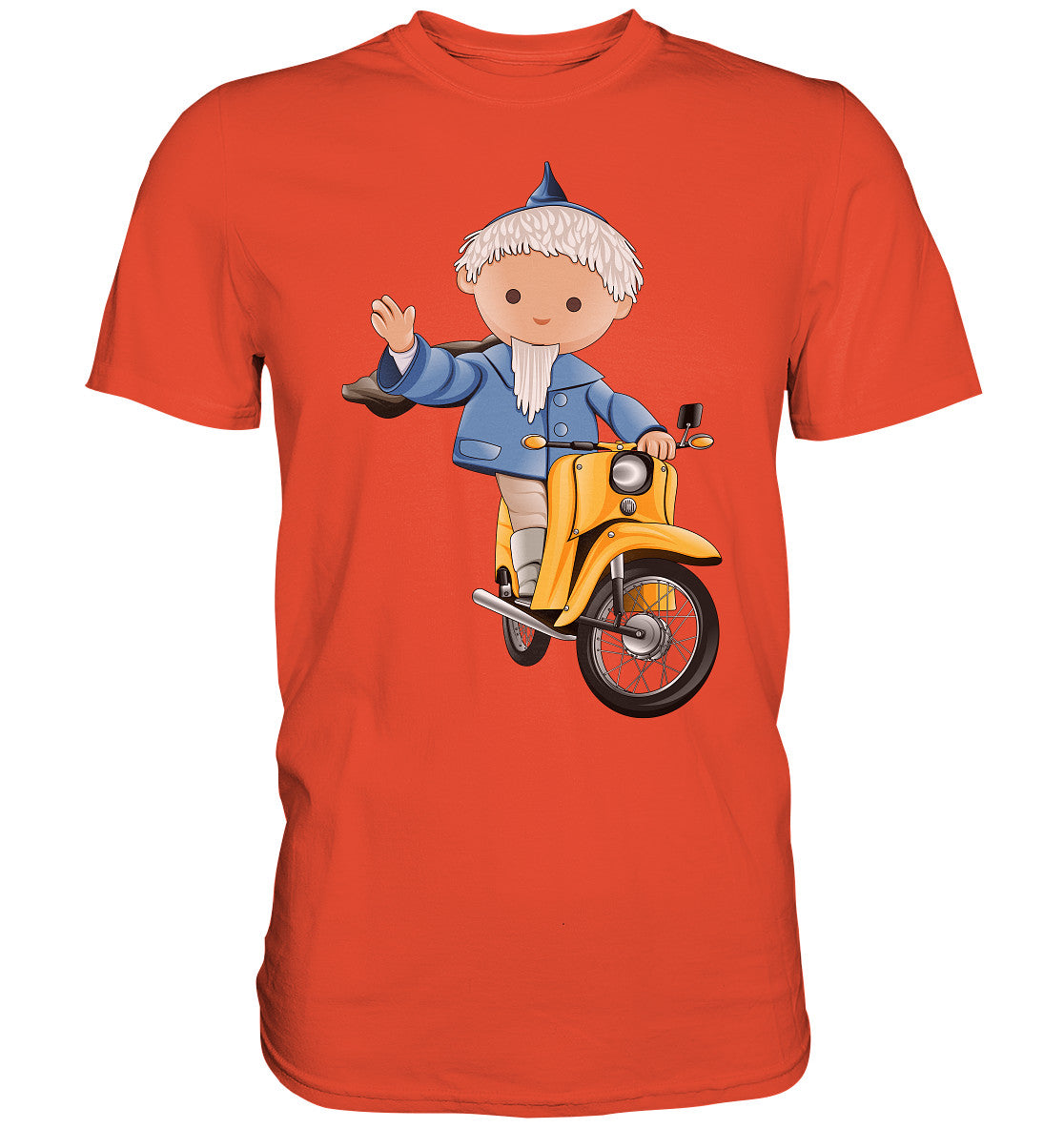 DDR Ostalgie Shirt Unisex • UNSER SANDMÄNNCHEN - AUF DER SCHWALBE - BLAU (PU-137, 1973)