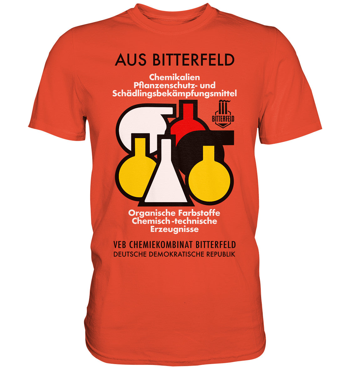DDR Ostalgie Shirt Unisex • CHEMIKALIEN AUS BITTERFELD