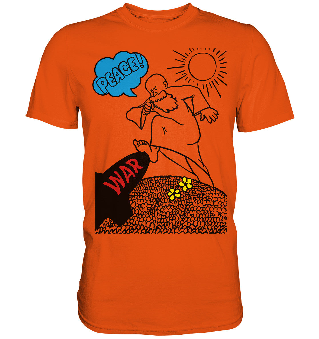 DDR Ostalgie Shirt Unisex • PEACE & WAR (ORIGINAL DDR-PLAKAT)