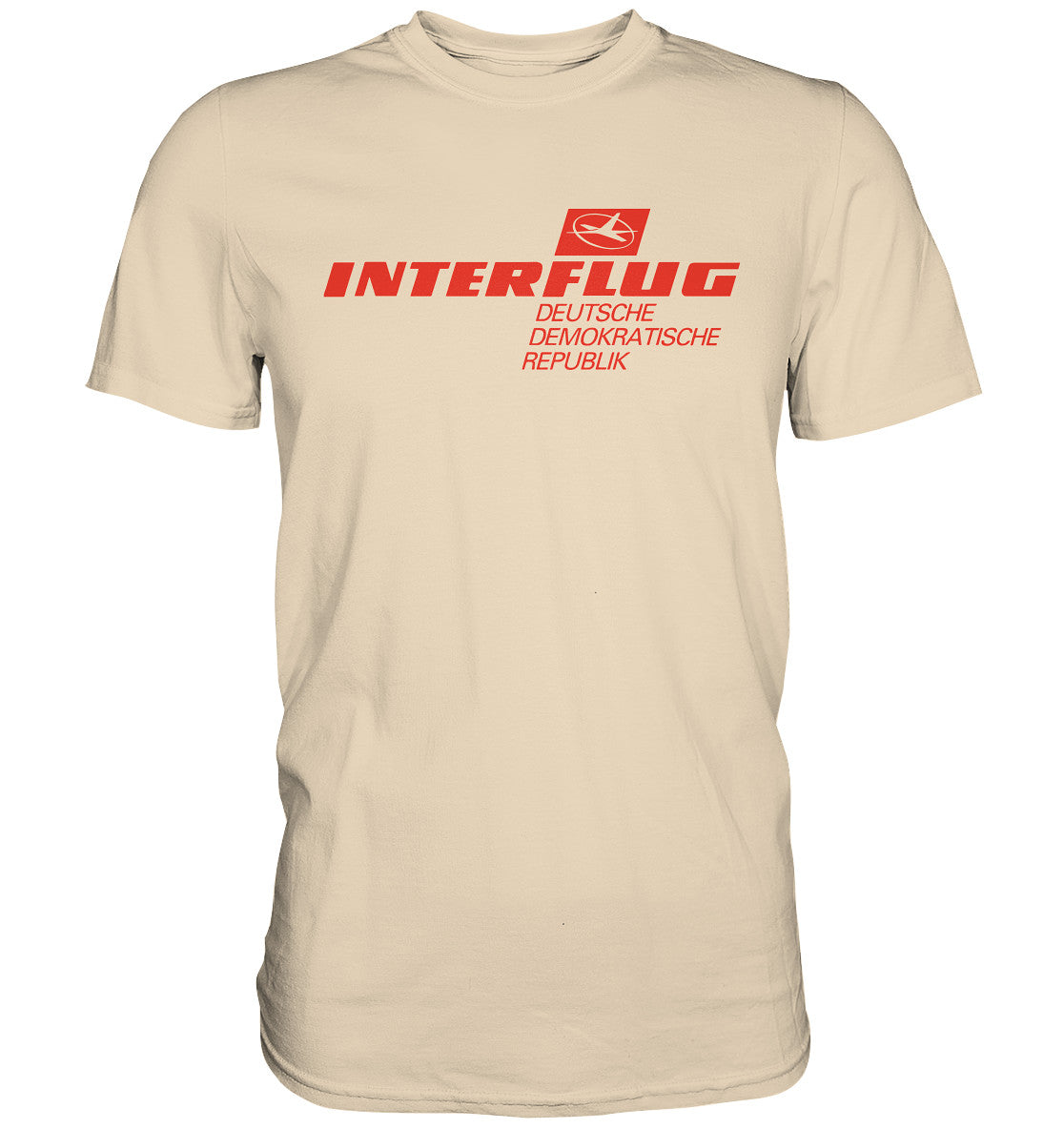 DDR Ostalgie Shirt Unisex • INTERFLUG - hell