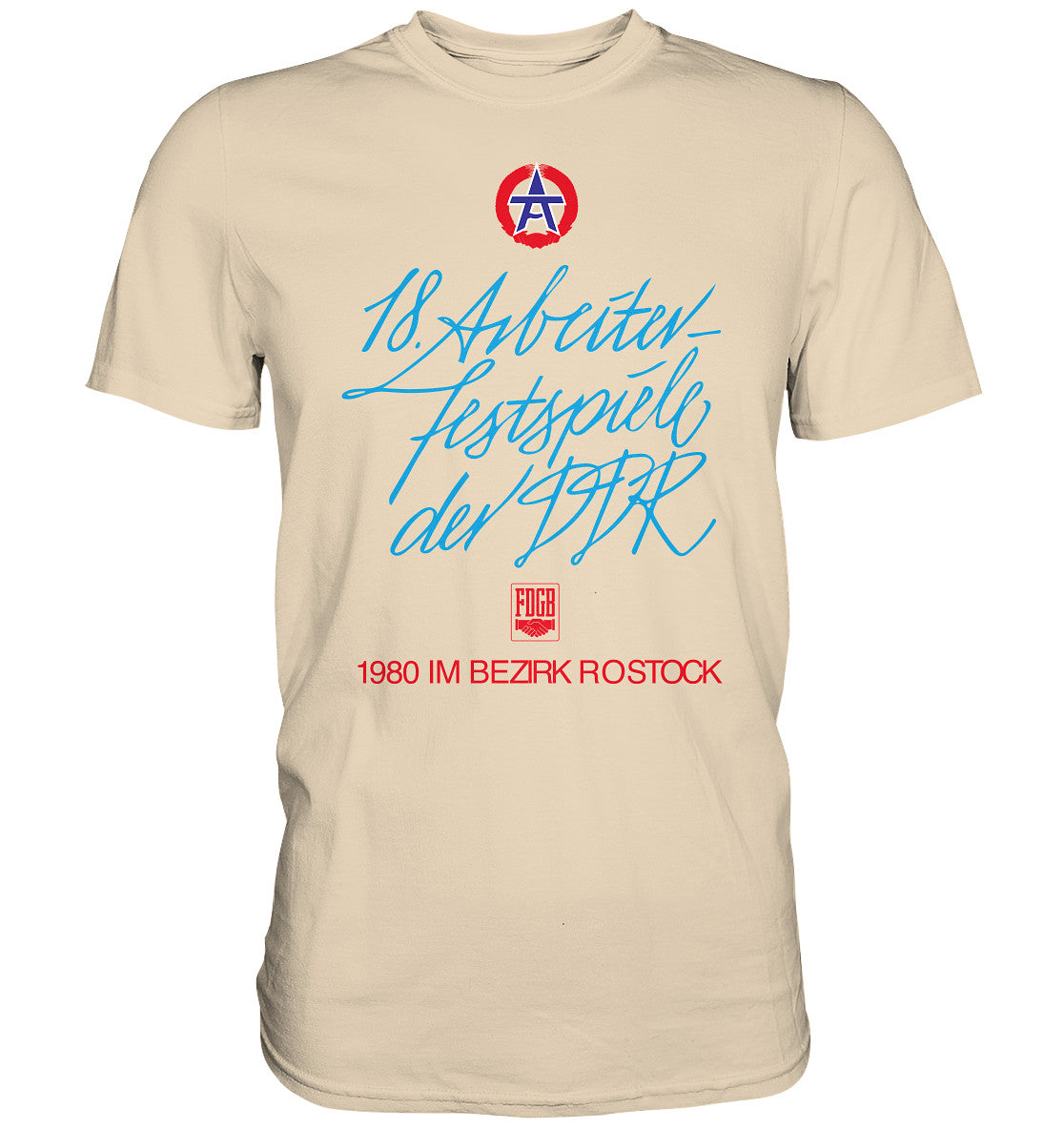 DDR Ostalgie Shirt Unisex • ARBEITERFESTSPIELE DER DDR ROSTOCK 1980