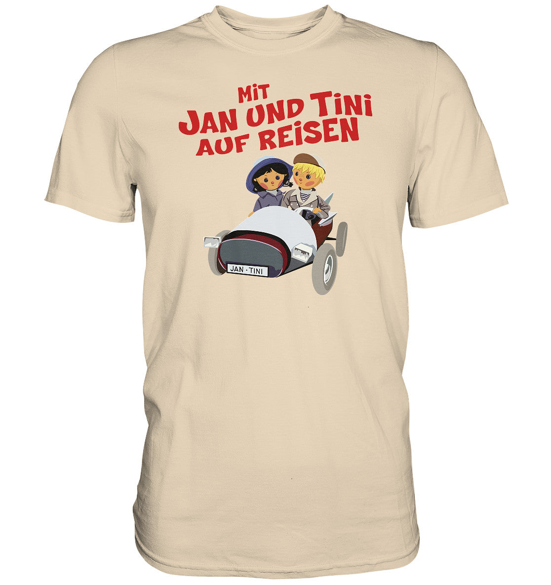 DDR Ostalgie Shirt Unisex • MIT JAN UND TINI AUF REISEN