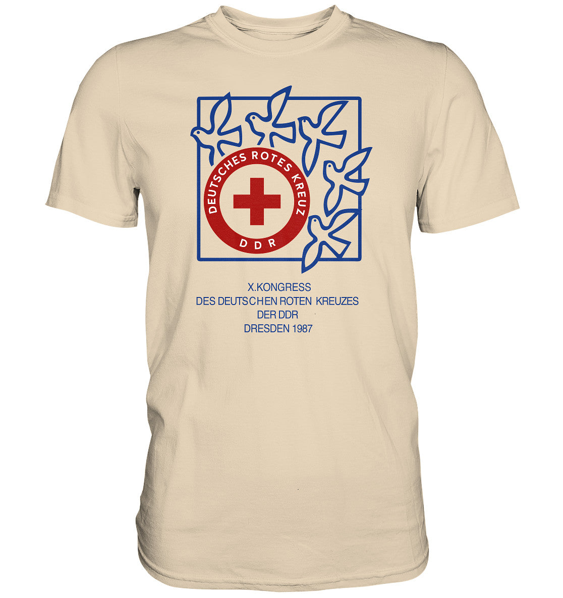 DDR Ostalgie Shirt Unisex • KONGRESS DES DRK DRESDEN 1987
