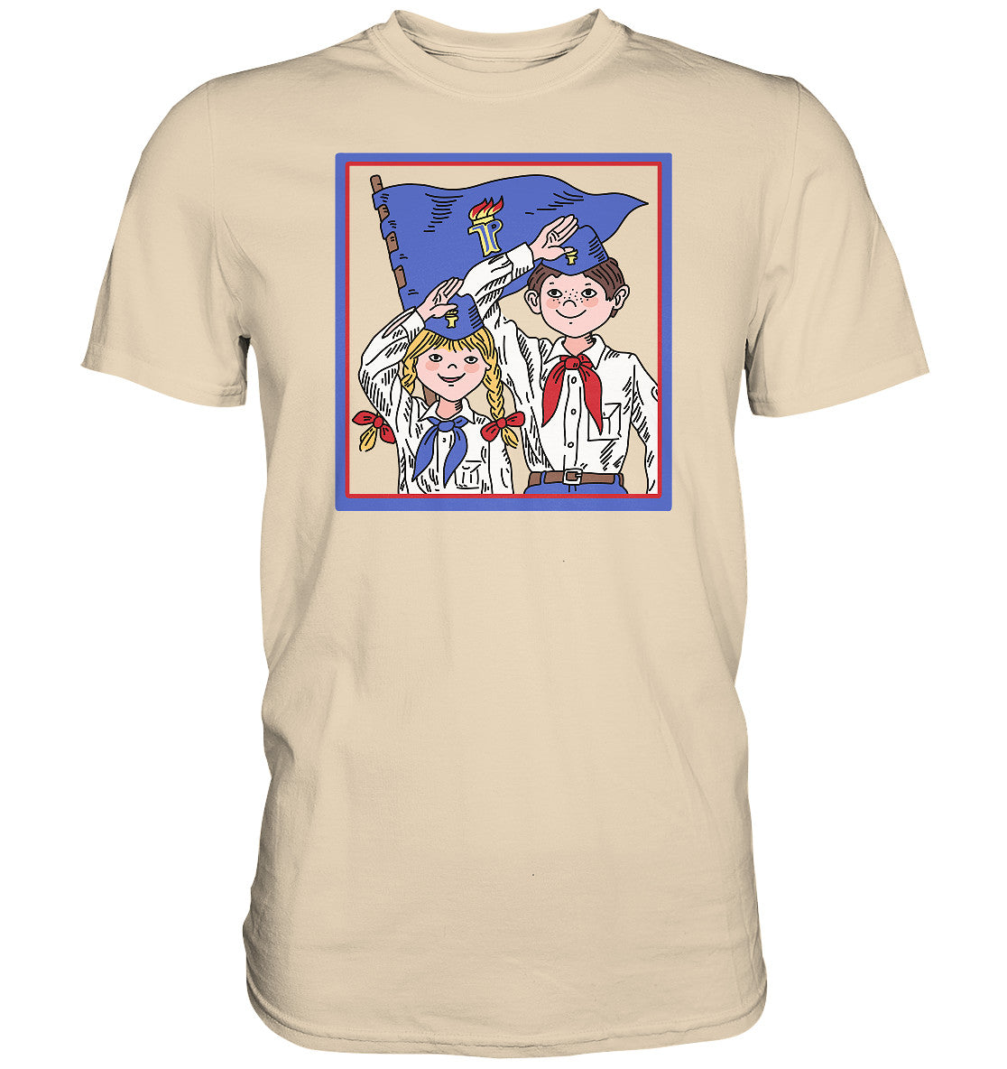 PREMIUM SHIRT UNISEX • JUNGE PIONIERE - ORIGINAL ILLUSTRATION